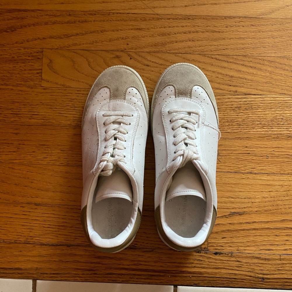 Isabel Marant leather White and Tan women’s Sneakers size 38